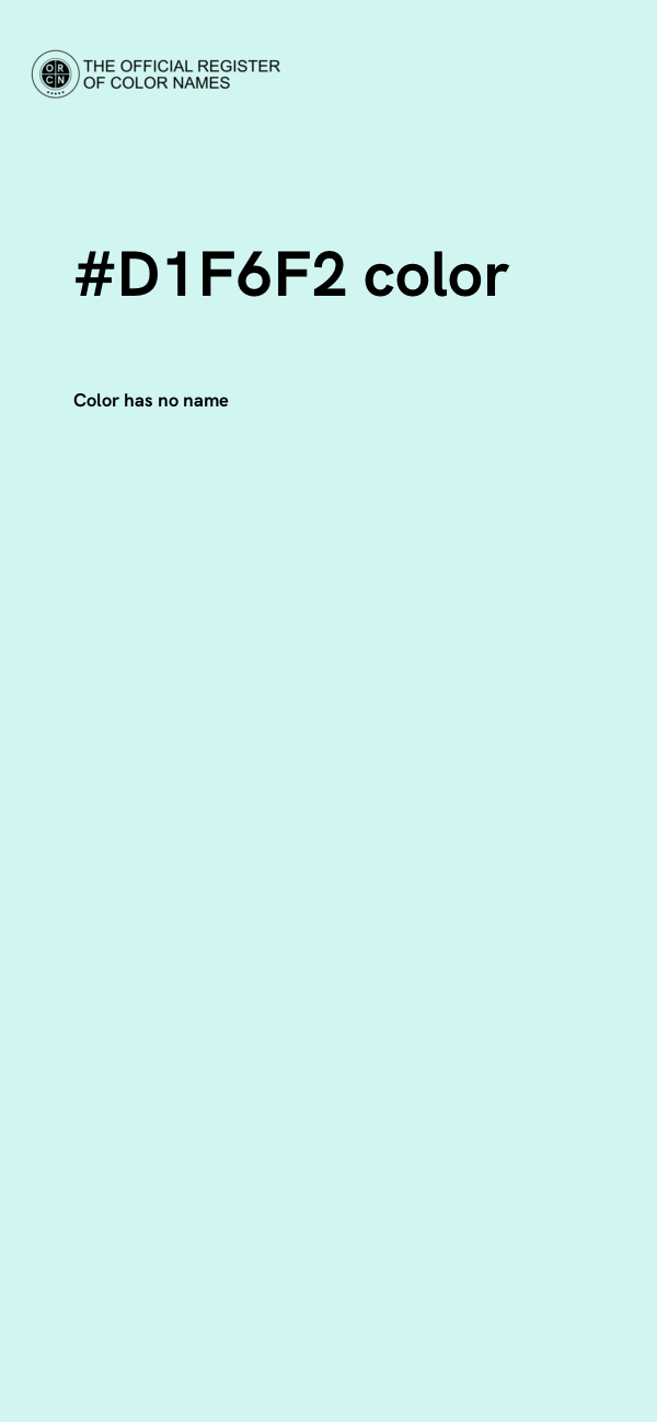 #D1F6F2 color image