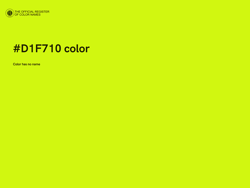 #D1F710 color image