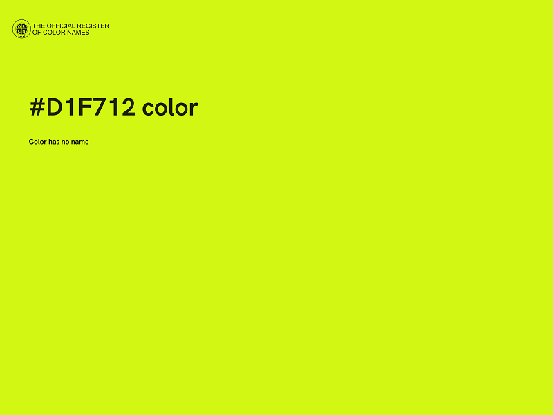 #D1F712 color image