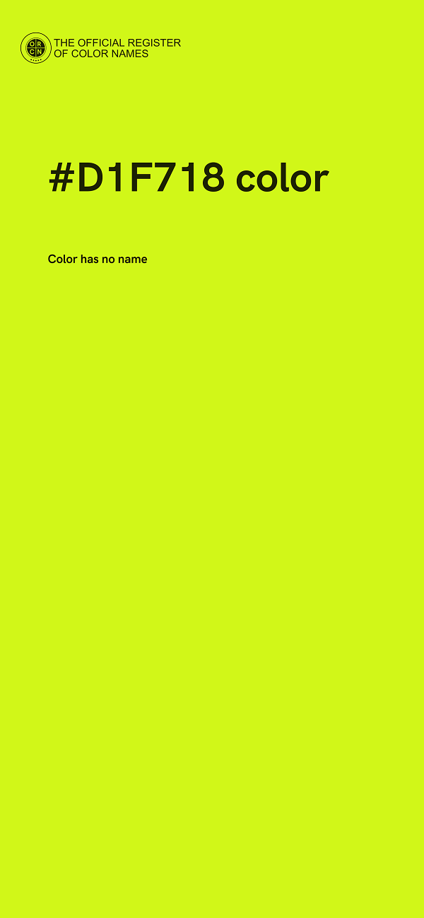 #D1F718 color image
