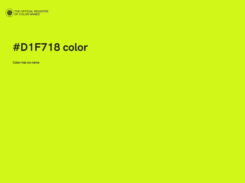 #D1F718 color image