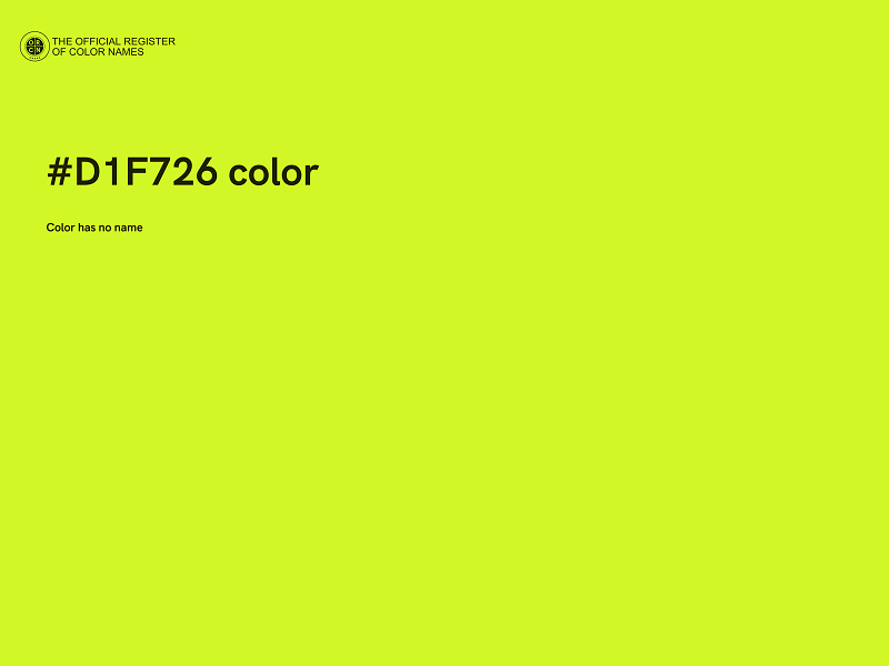 #D1F726 color image