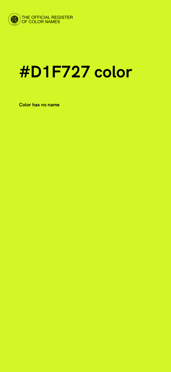 #D1F727 color image