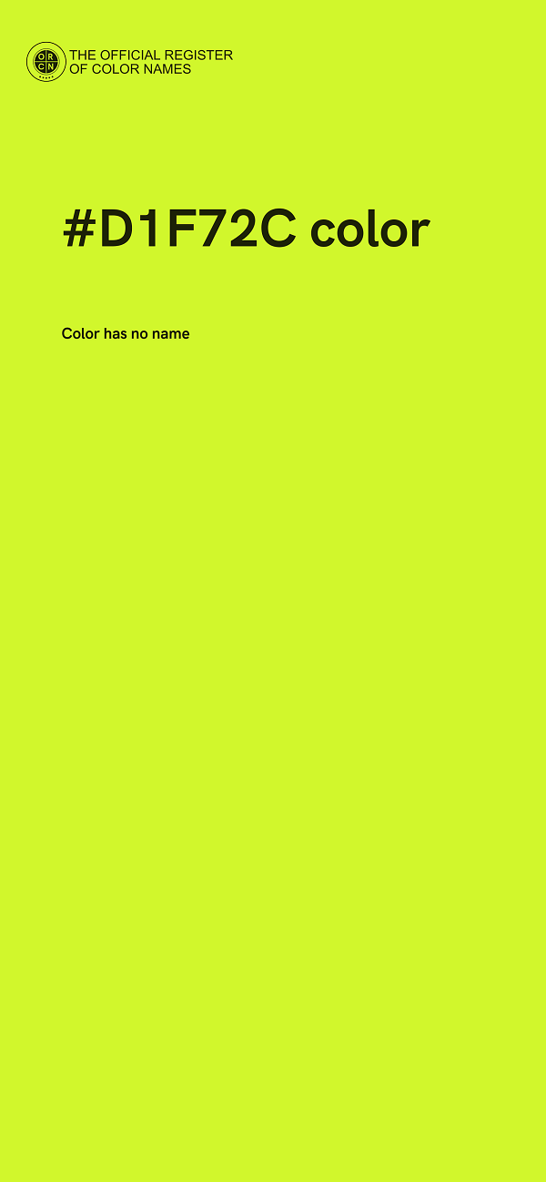 #D1F72C color image