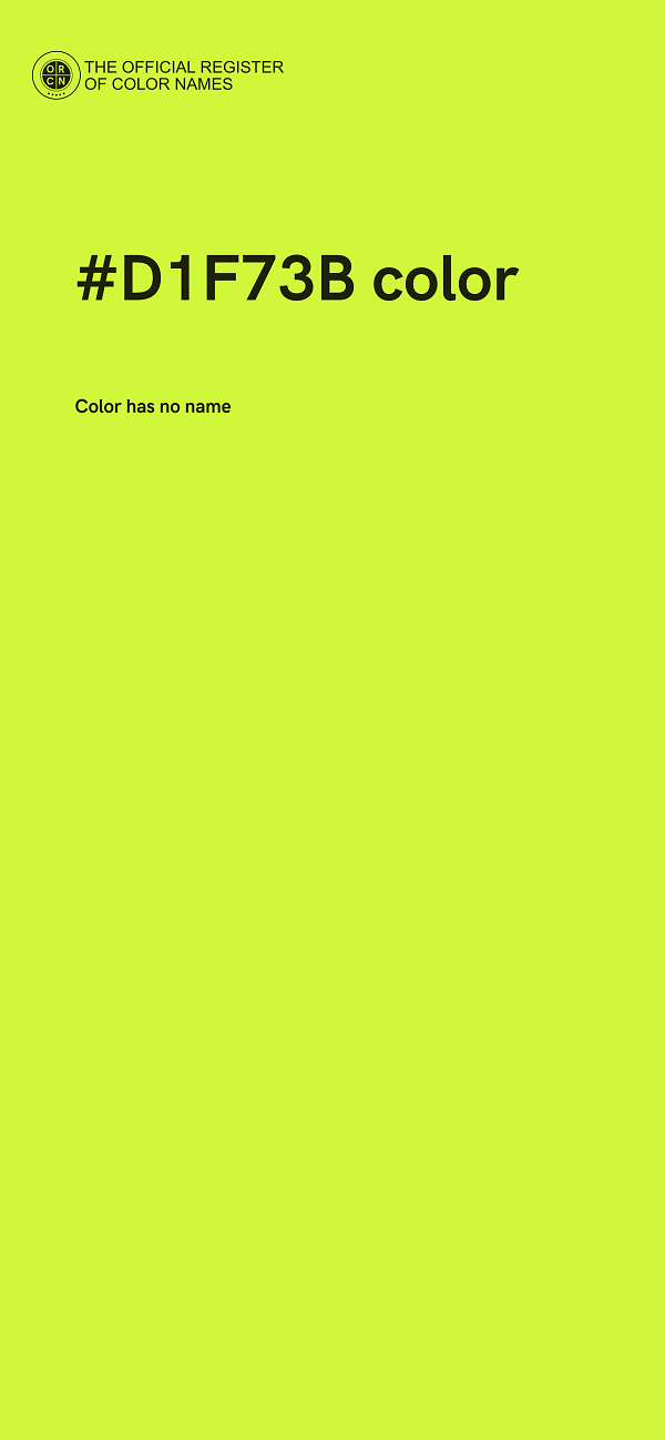 #D1F73B color image