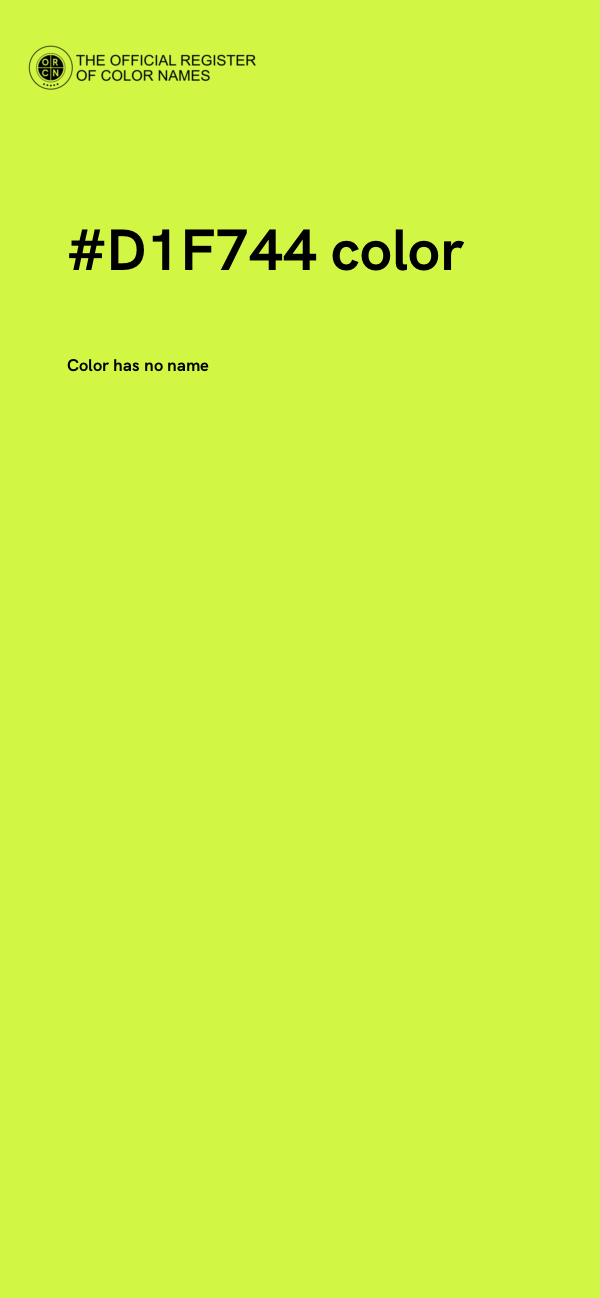 #D1F744 color image