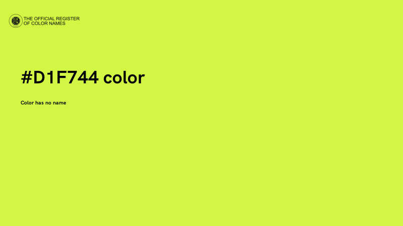 #D1F744 color image