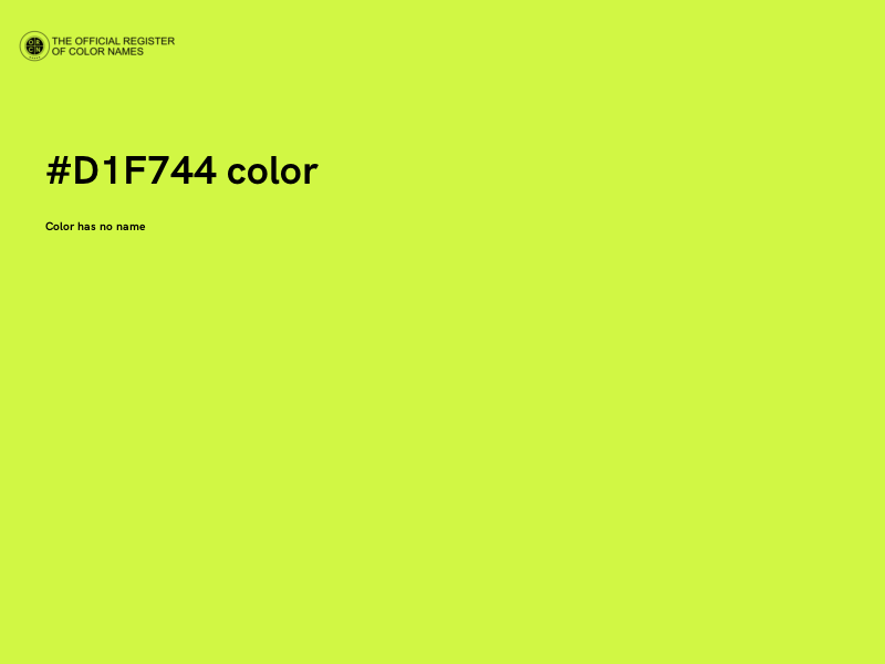 #D1F744 color image