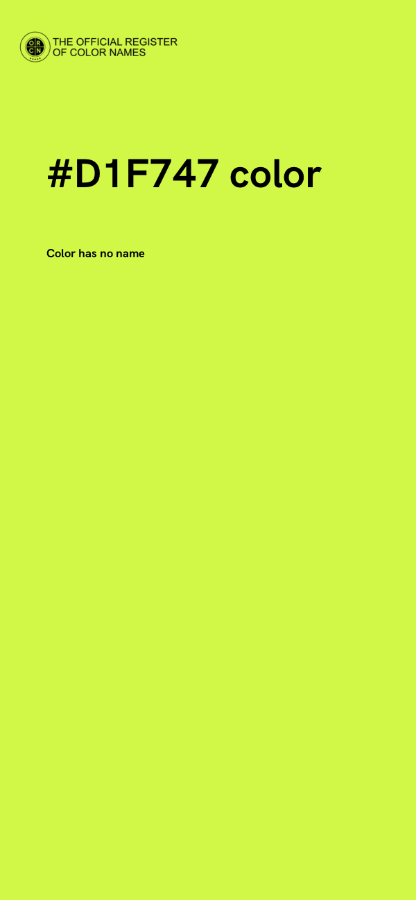 #D1F747 color image