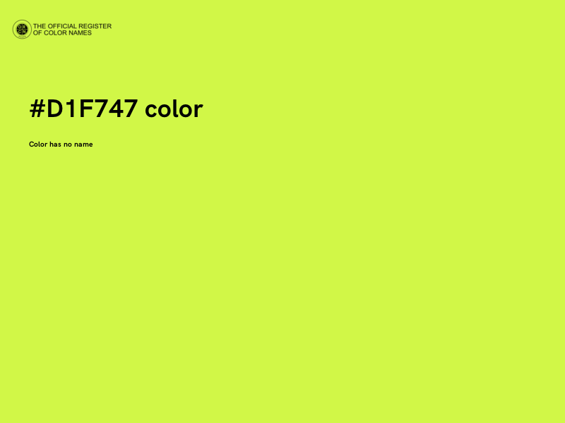 #D1F747 color image