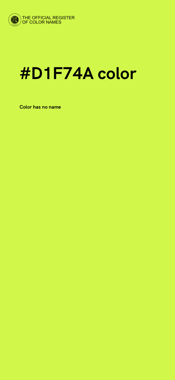 #D1F74A color image