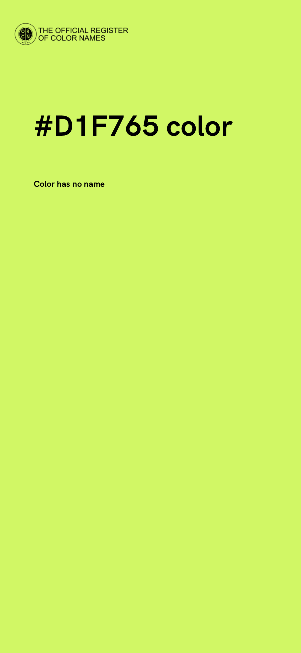 #D1F765 color image