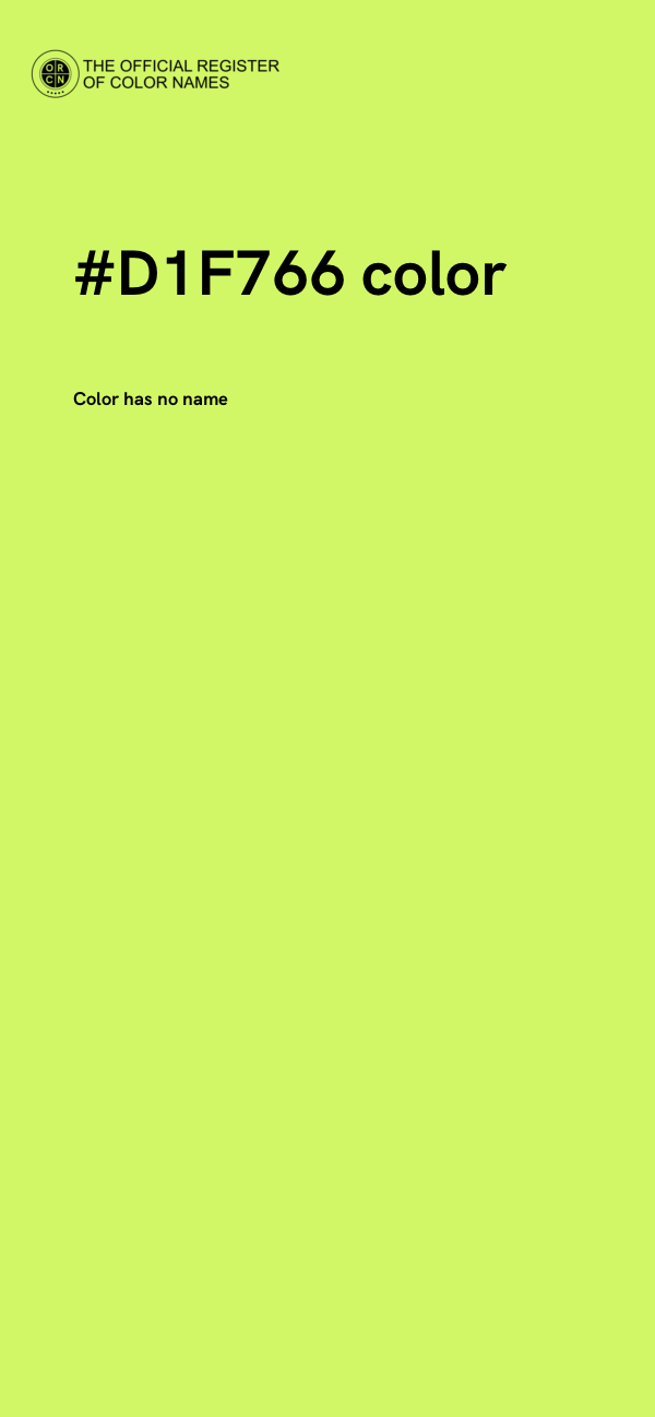#D1F766 color image