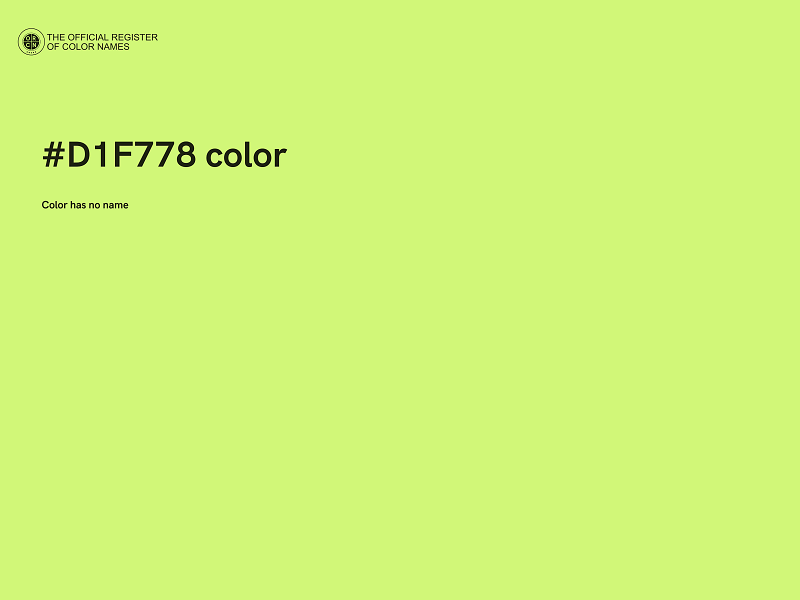 #D1F778 color image