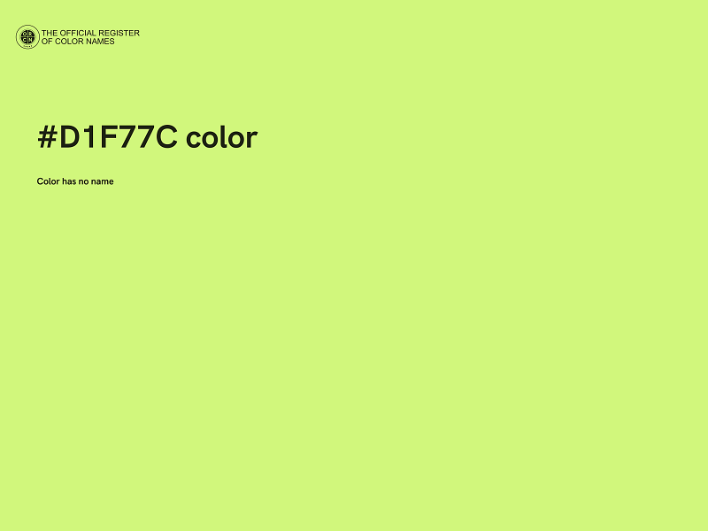 #D1F77C color image
