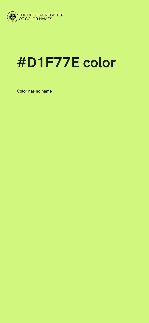 #D1F77E color image