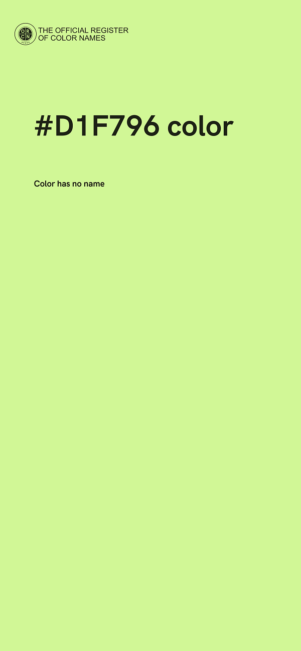 #D1F796 color image