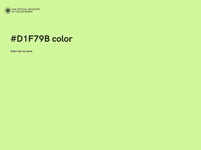 #D1F79B color image