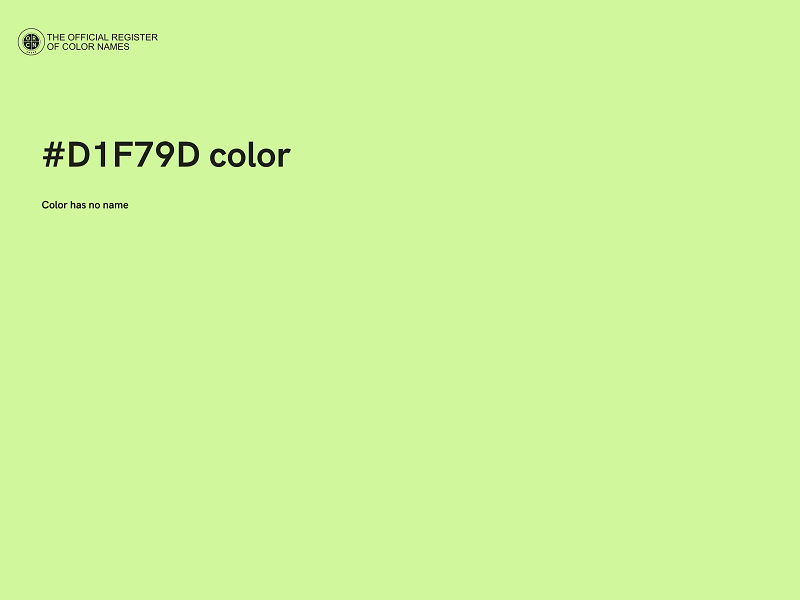 #D1F79D color image