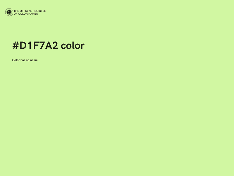 #D1F7A2 color image