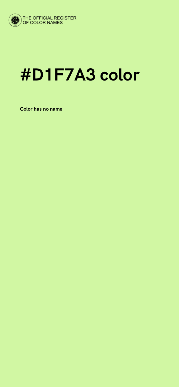 #D1F7A3 color image