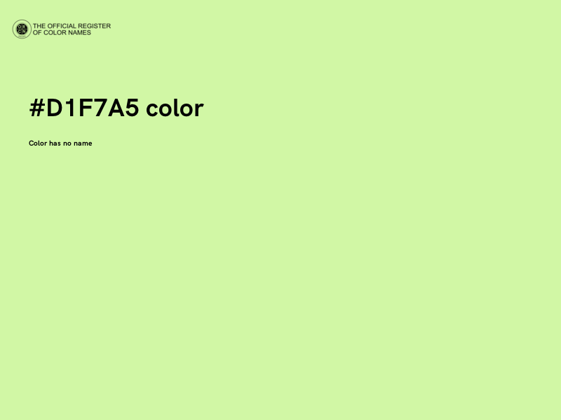 #D1F7A5 color image