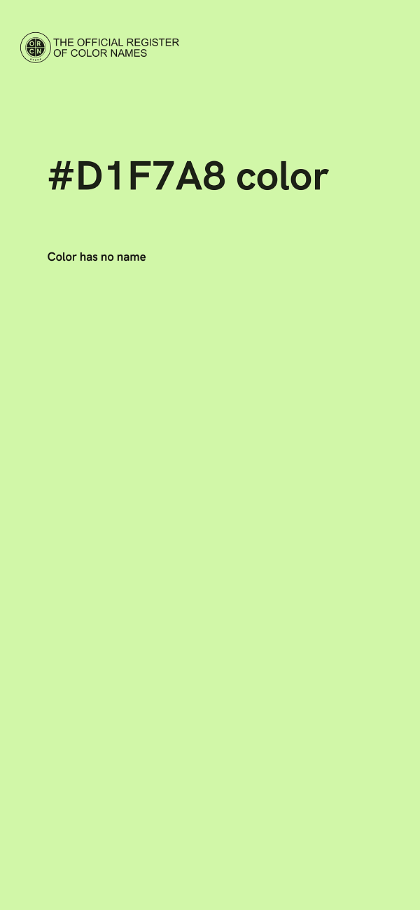 #D1F7A8 color image
