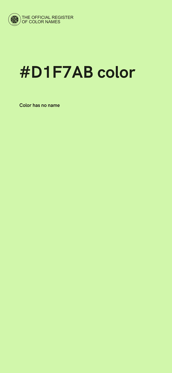 #D1F7AB color image