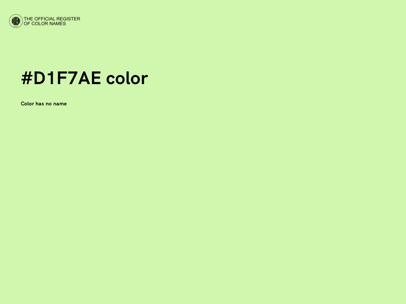 #D1F7AE color image