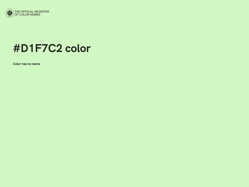 #D1F7C2 color image