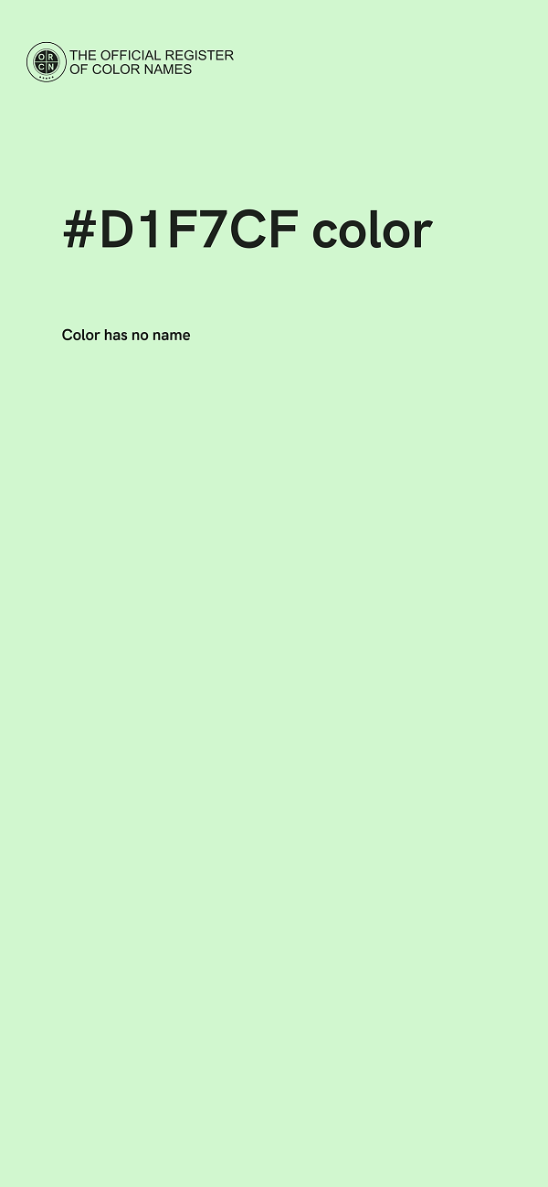 #D1F7CF color image