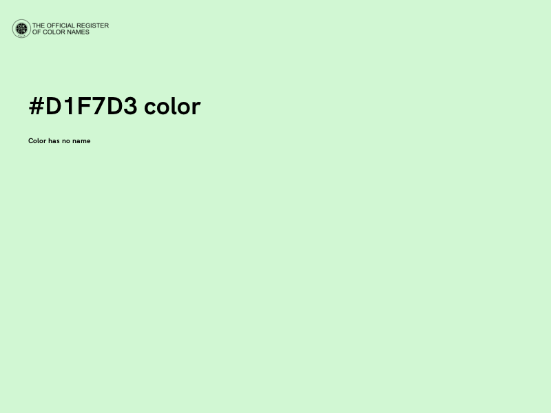 #D1F7D3 color image