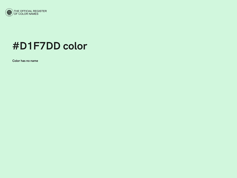 #D1F7DD color image