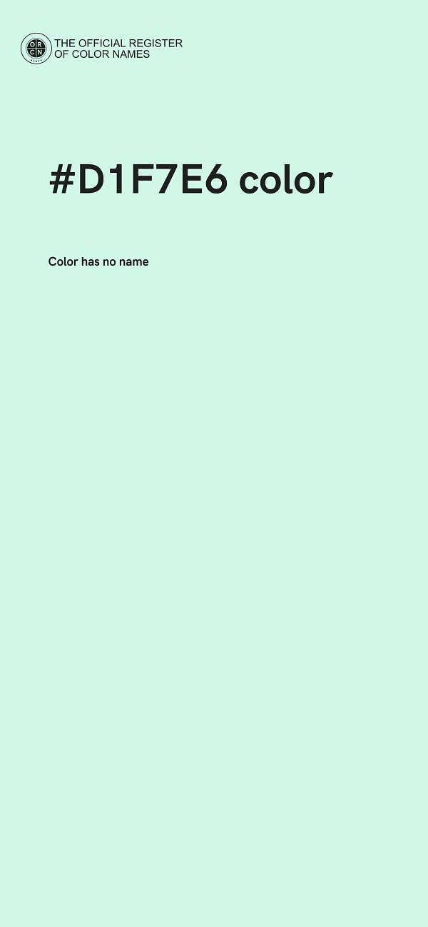 #D1F7E6 color image