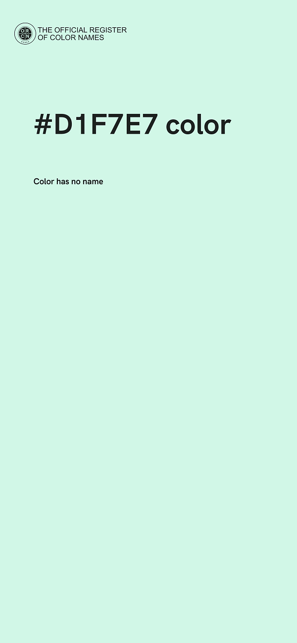 #D1F7E7 color image