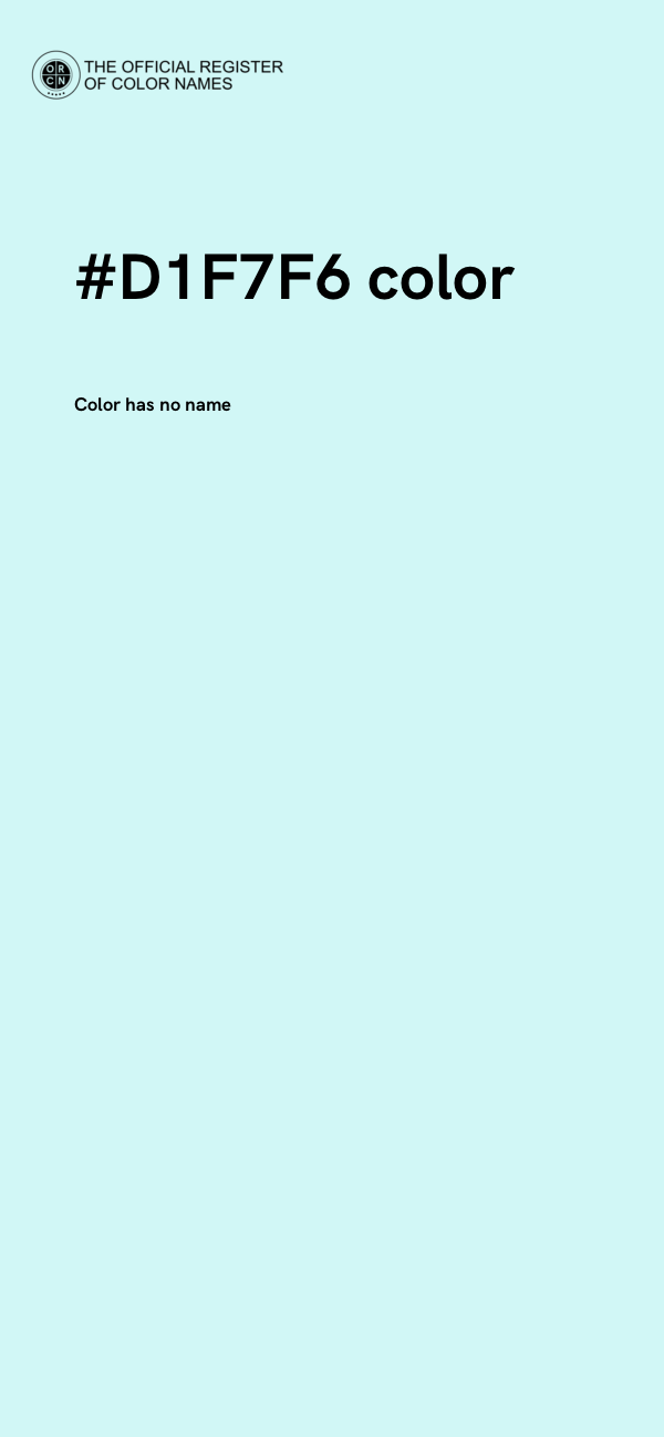 #D1F7F6 color image