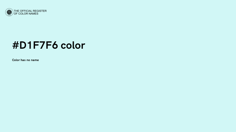#D1F7F6 color image