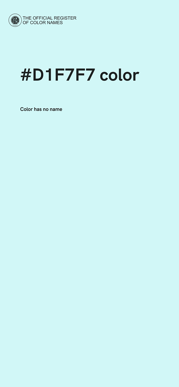 #D1F7F7 color image