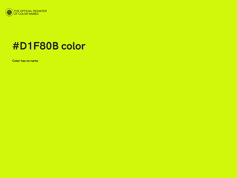#D1F80B color image