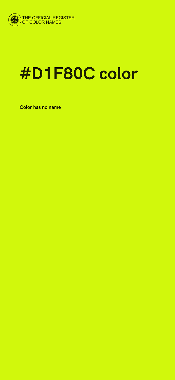 #D1F80C color image