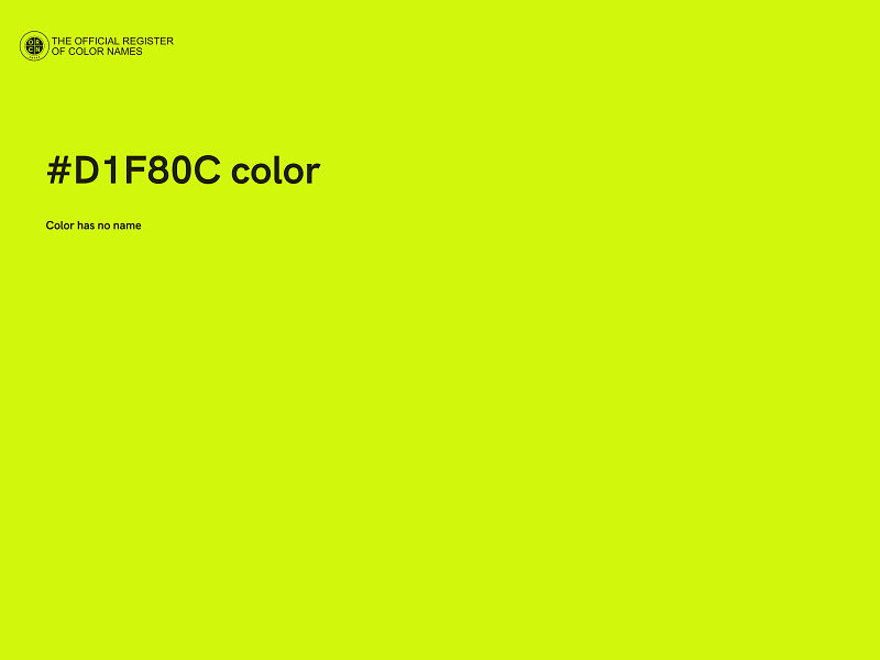 #D1F80C color image