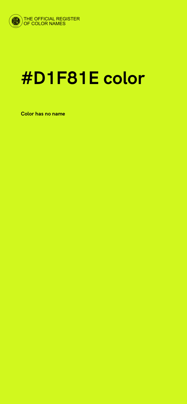 #D1F81E color image