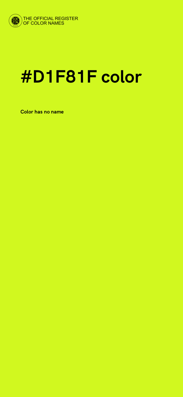 #D1F81F color image