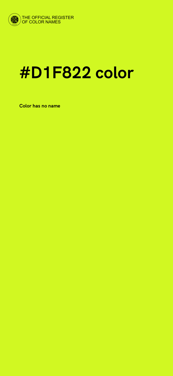 #D1F822 color image