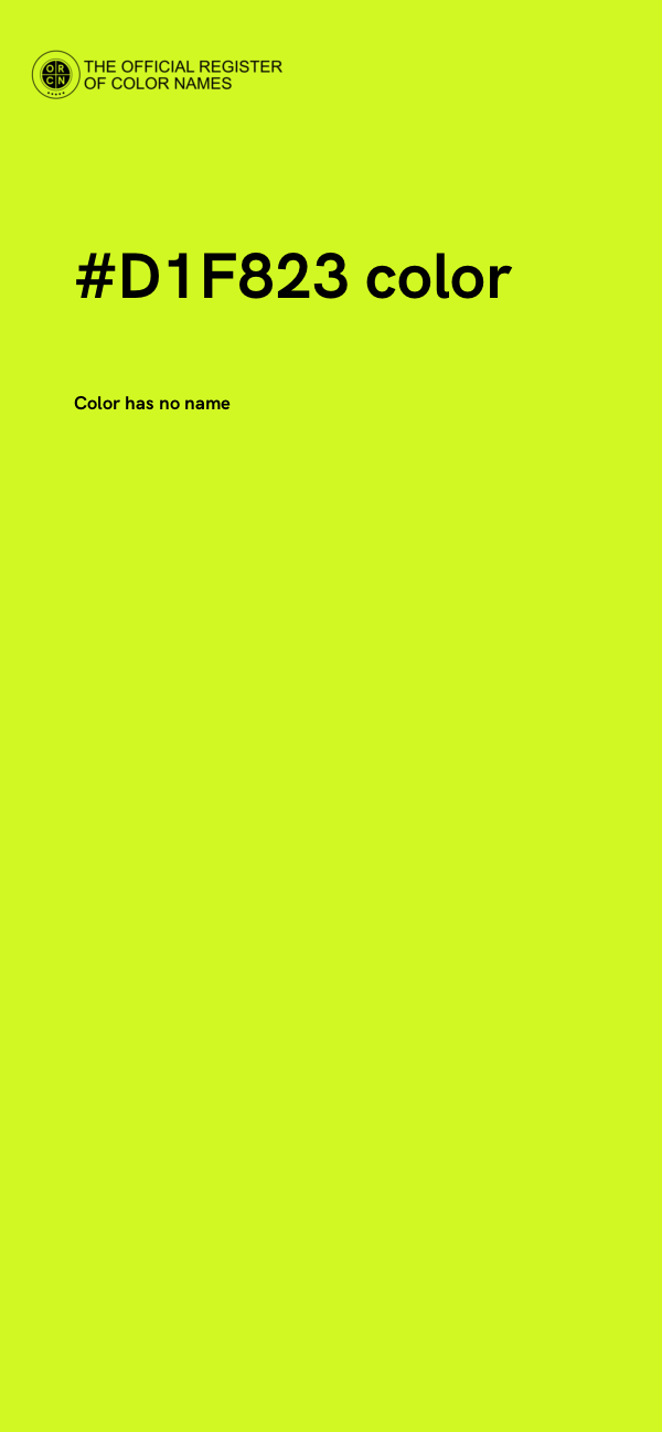 #D1F823 color image