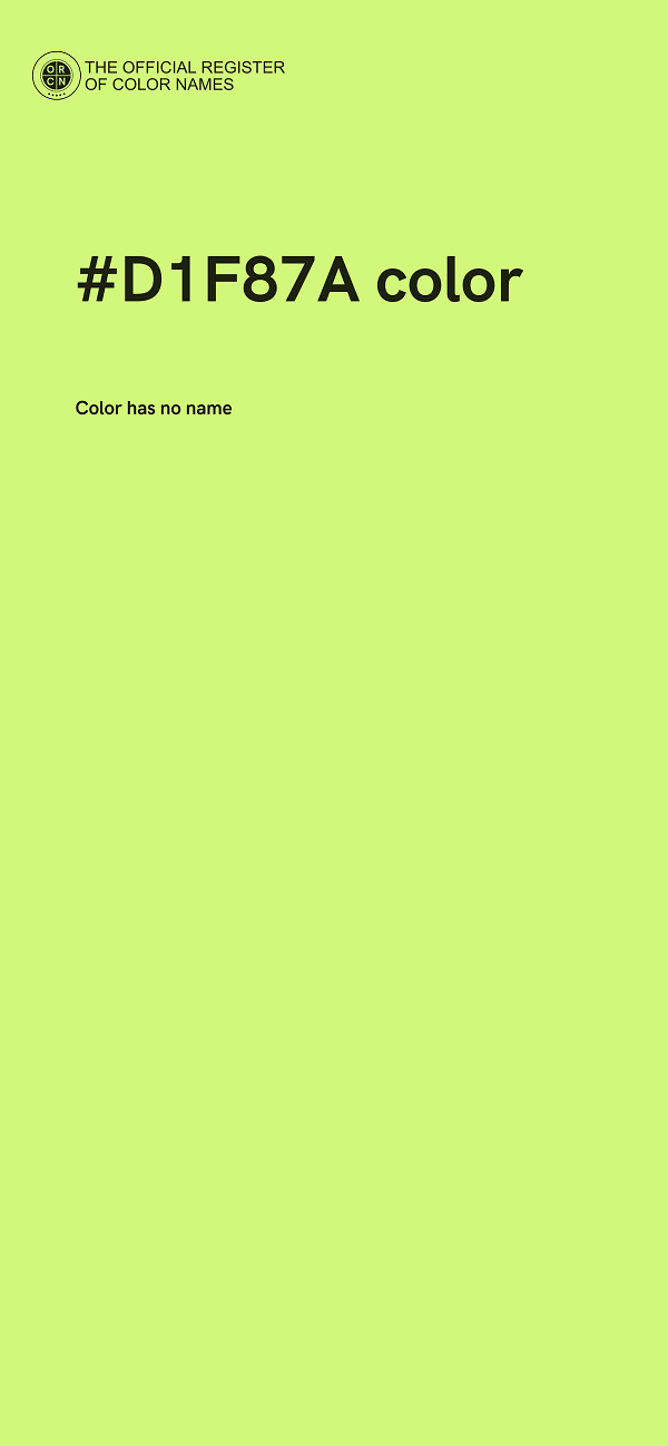 #D1F87A color image