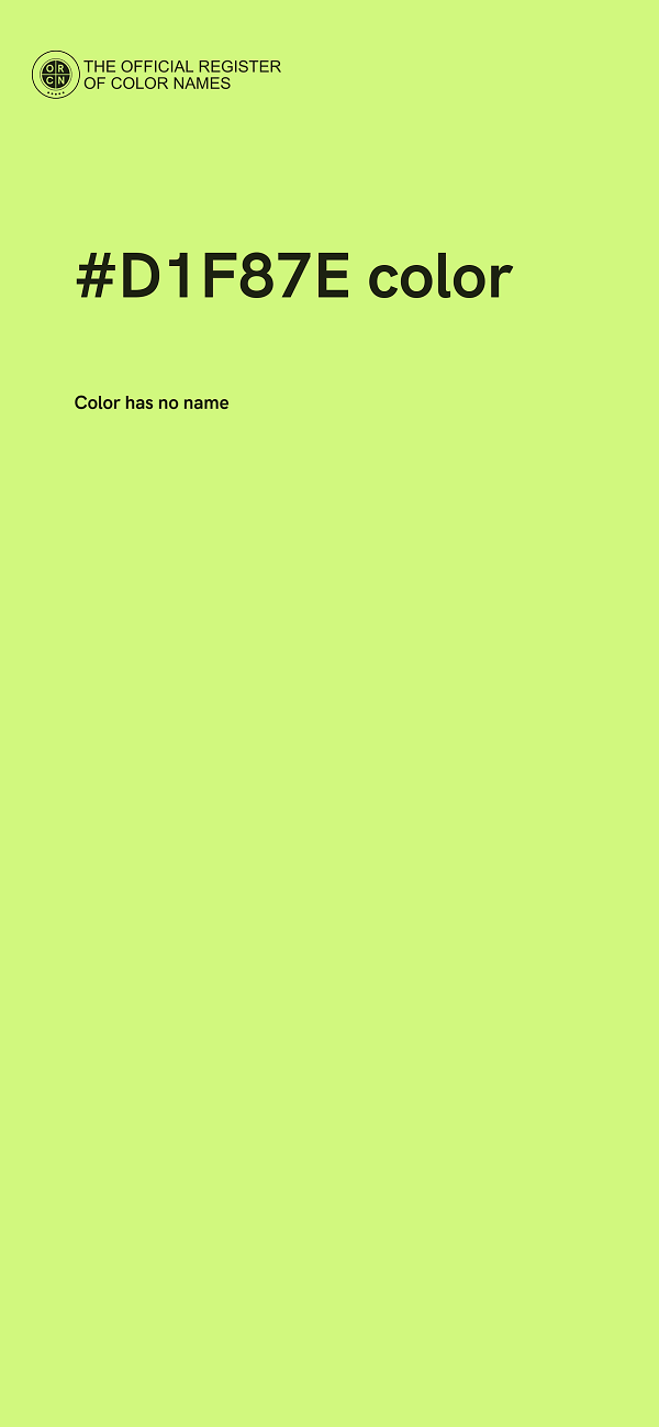 #D1F87E color image