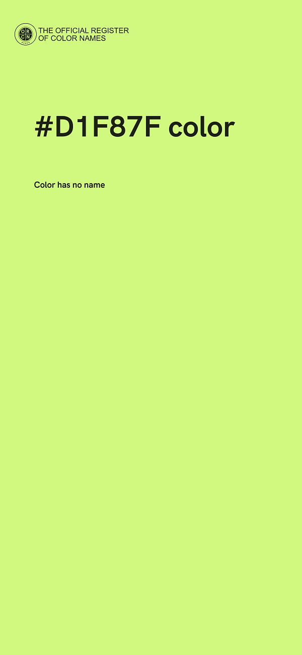 #D1F87F color image