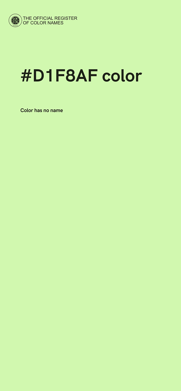 #D1F8AF color image