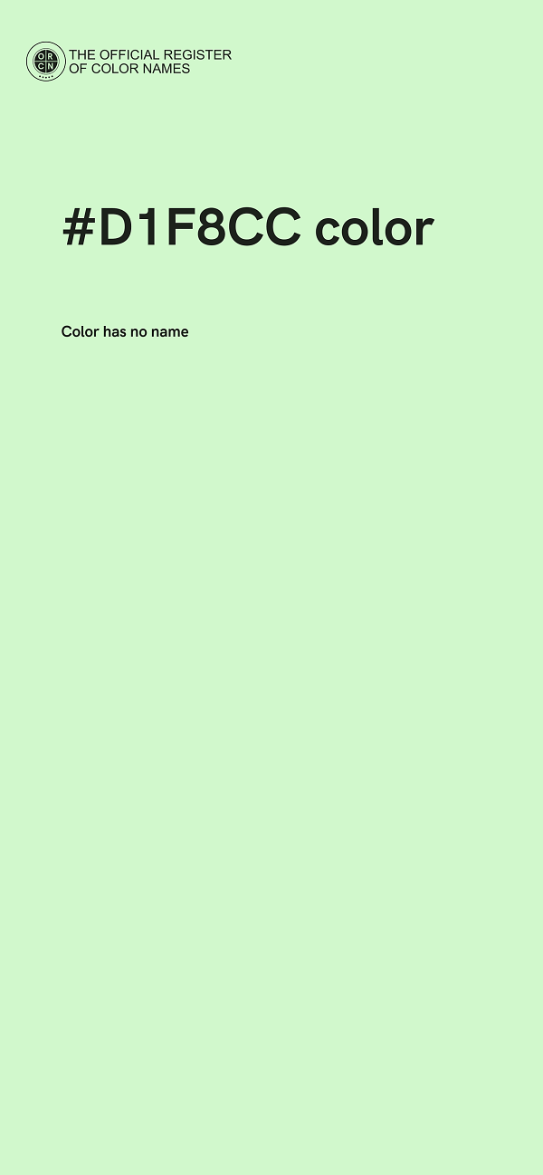 #D1F8CC color image